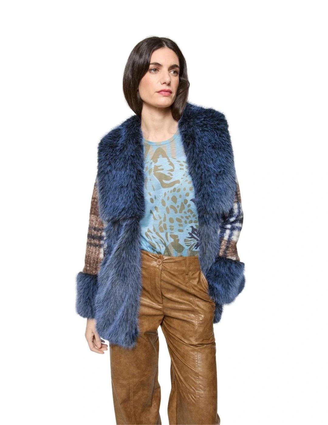 Mercedes De Miguel Chaquetón Ananda Tricolor