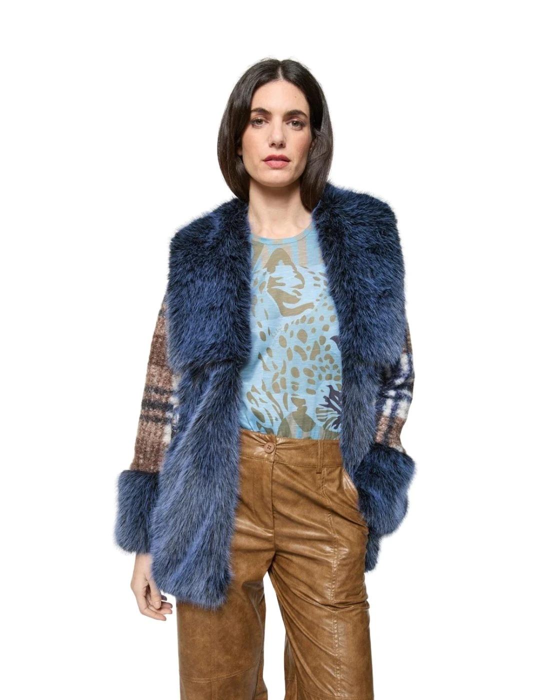 Mercedes De Miguel Chaquetón Ananda Tricolor