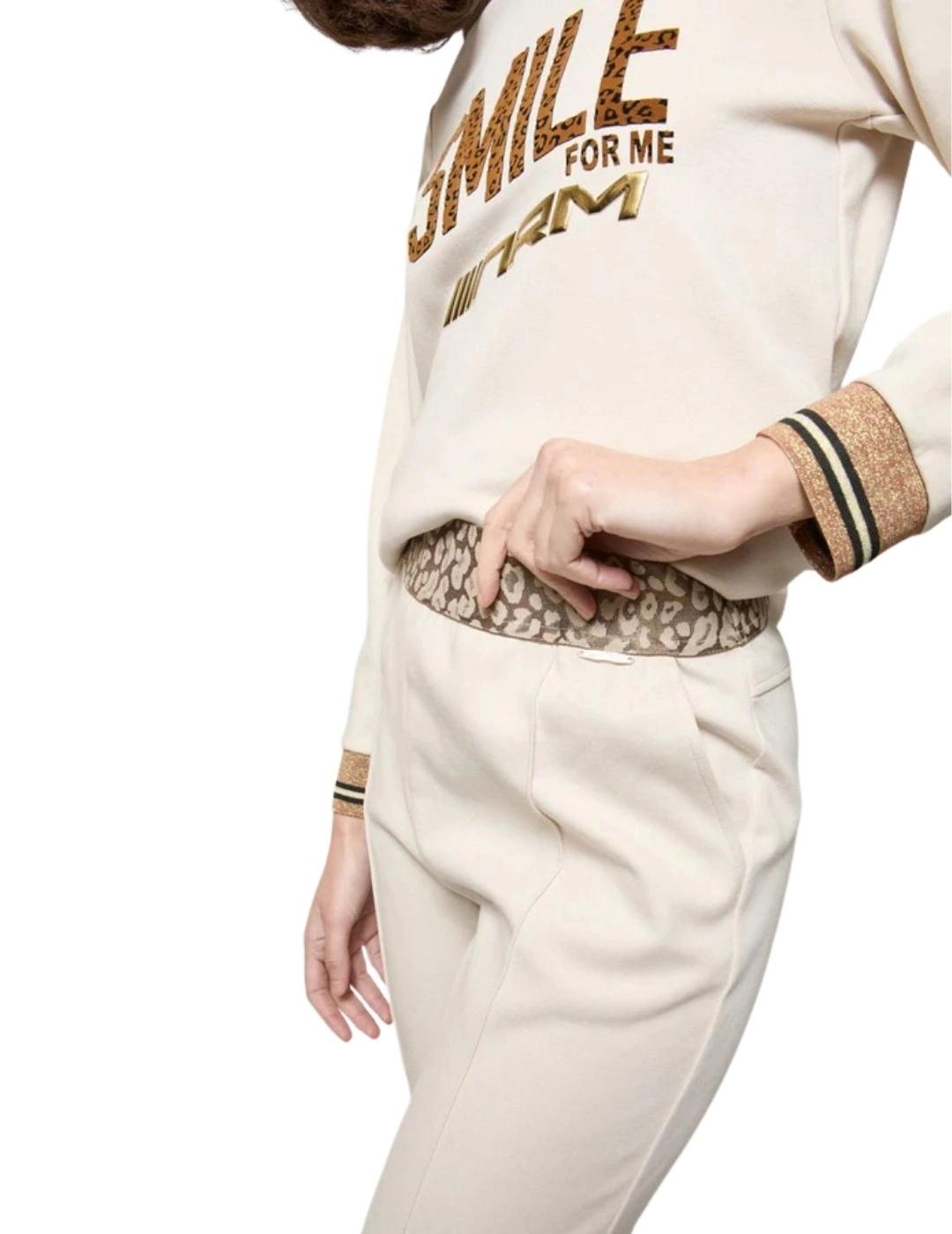 Mercedes De Miguel Pantalón Ziba Crudo