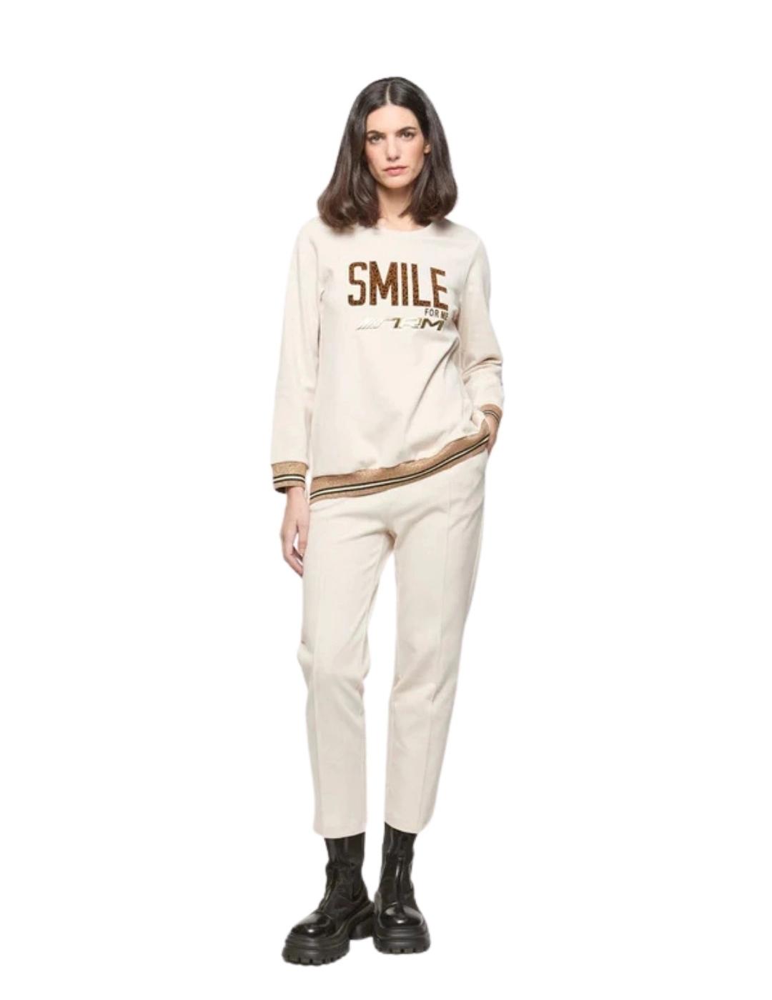 Mercedes De Miguel Pantalón Ziba Crudo