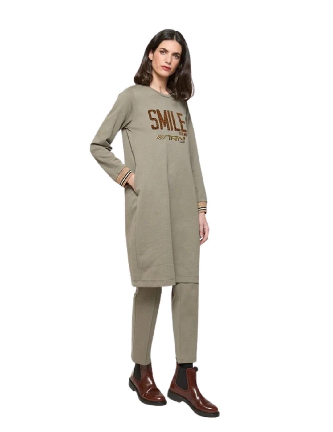 Mercedes De Miguel Pantalón Ziba Kaki