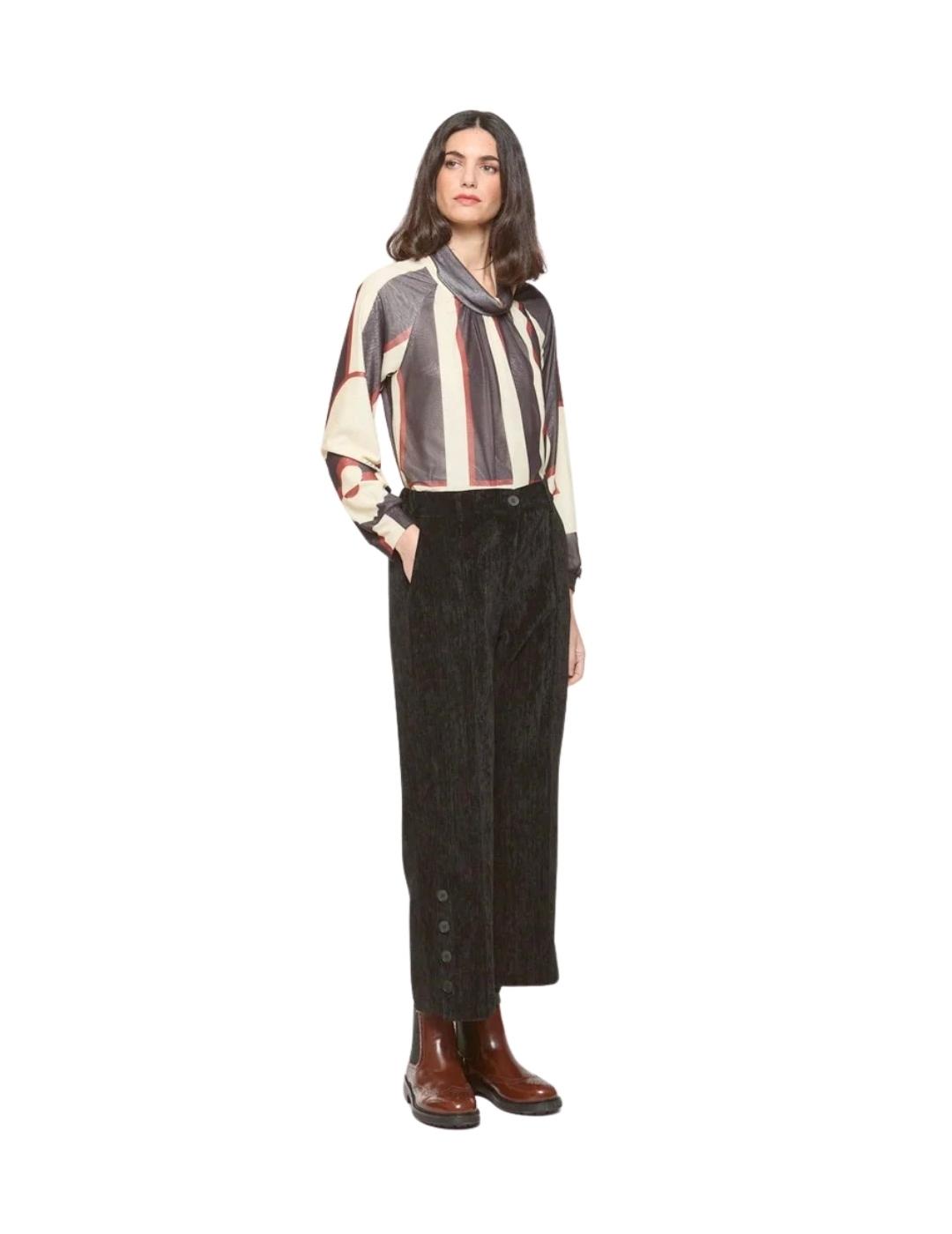 Mercedes De Miguel Pantalón Isa Negro