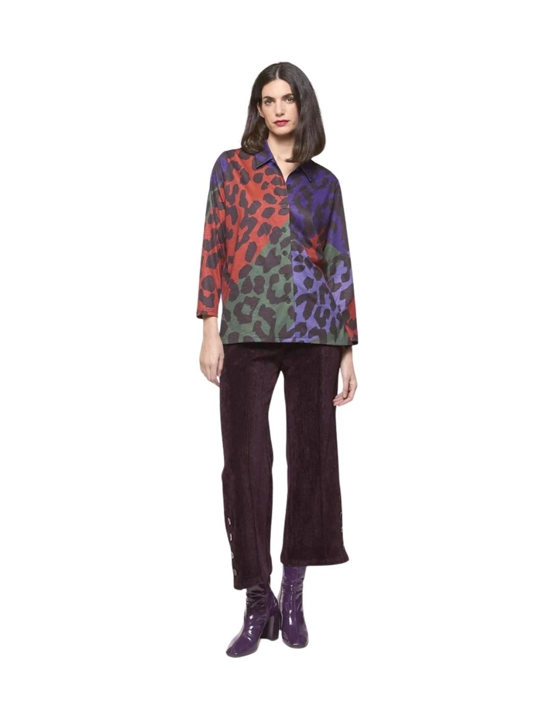 Mercedes De Miguel Pantalón Isa Berenjena