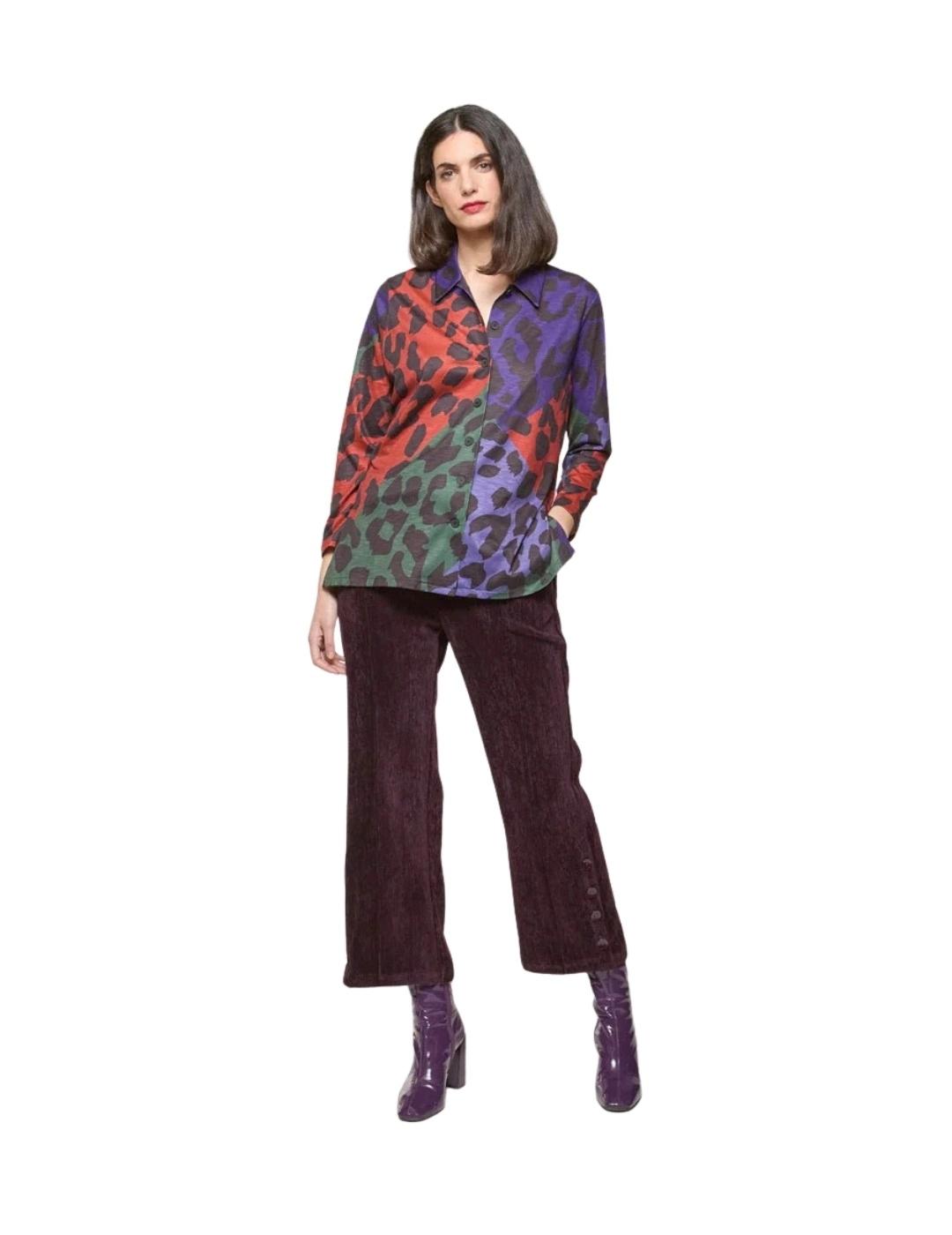 Mercedes De Miguel Pantalón Isa Berenjena