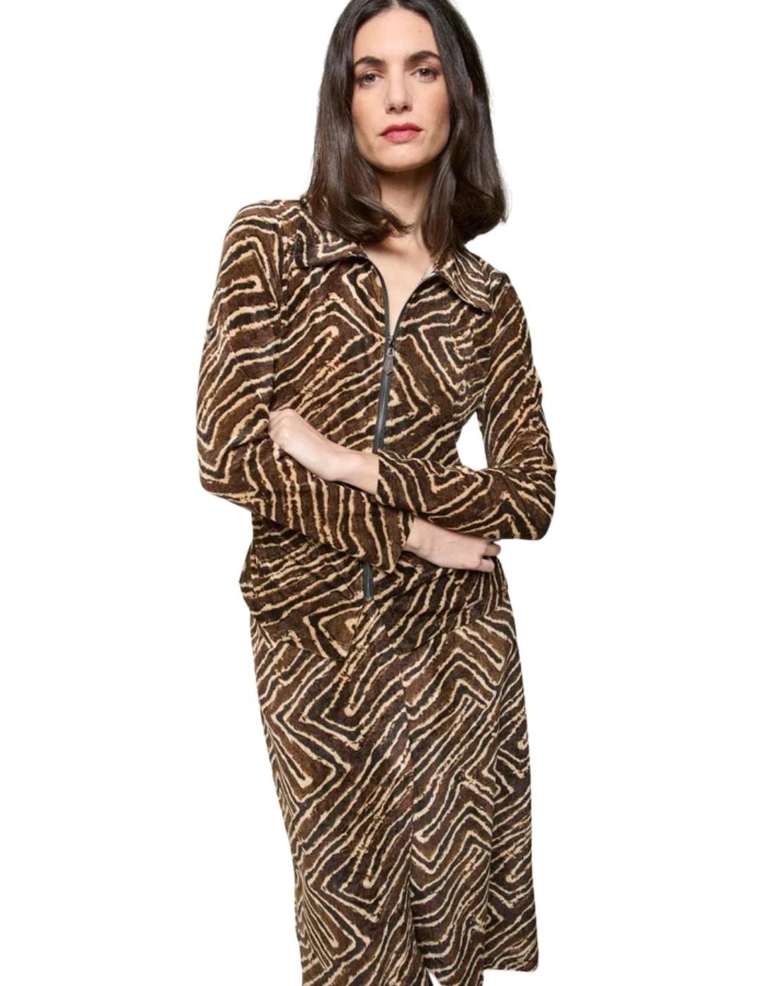 Mercedes De Miguel Camiseta Cremallera Nova Negro