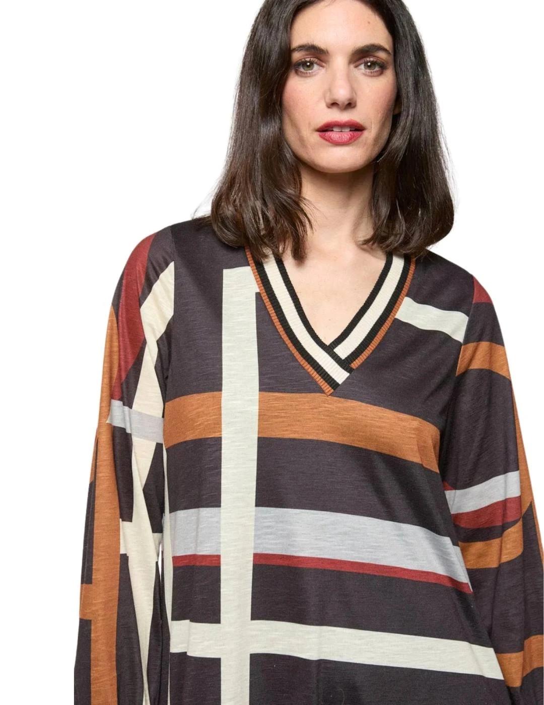 Mercedes De Miguel Vestido Briza Bicolor