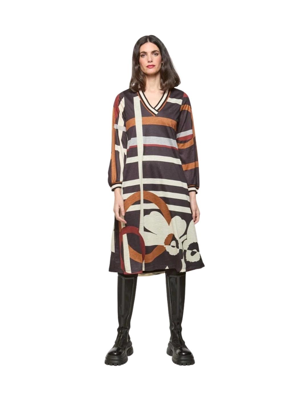 Mercedes De Miguel Vestido Briza Bicolor