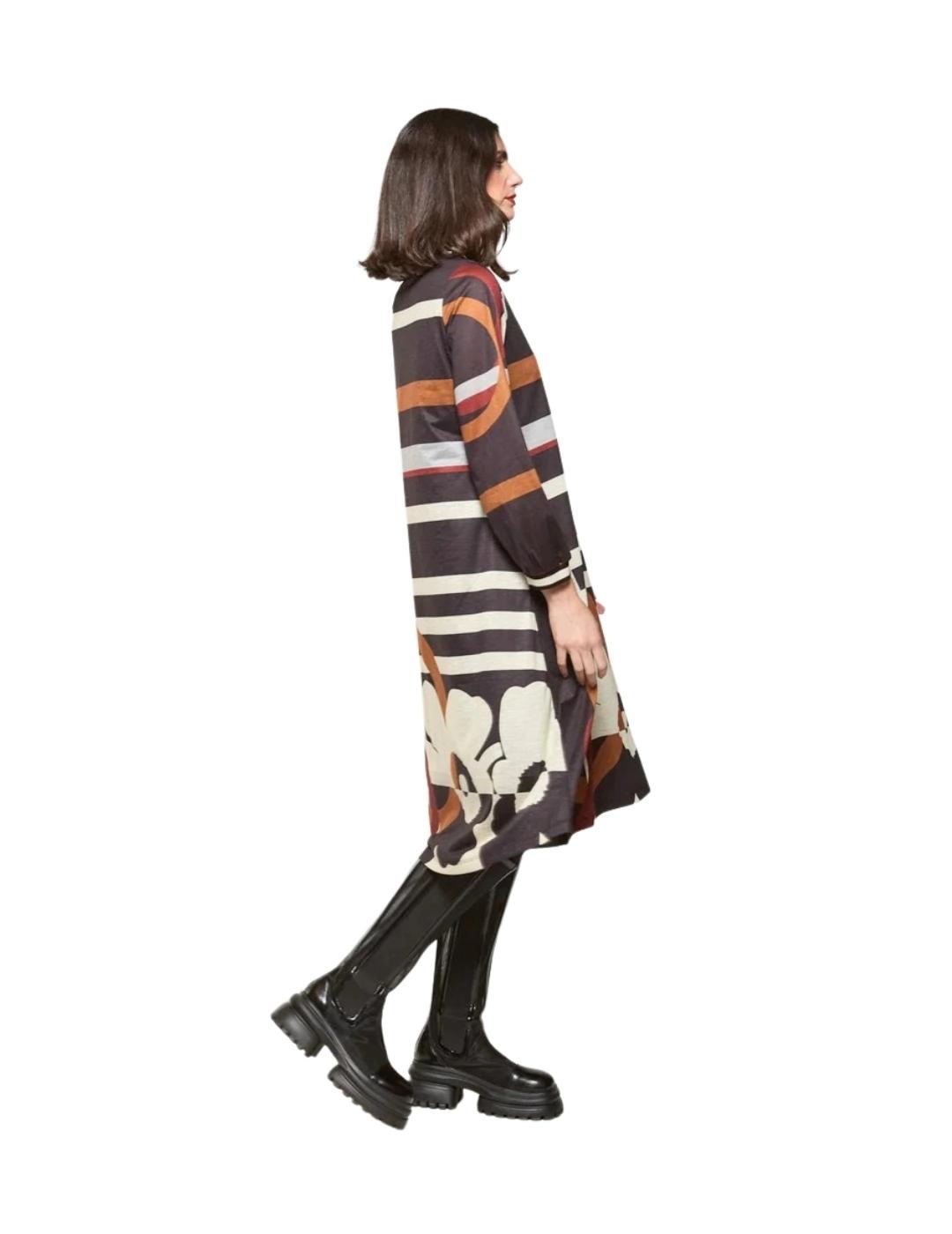 Mercedes De Miguel Vestido Briza Bicolor