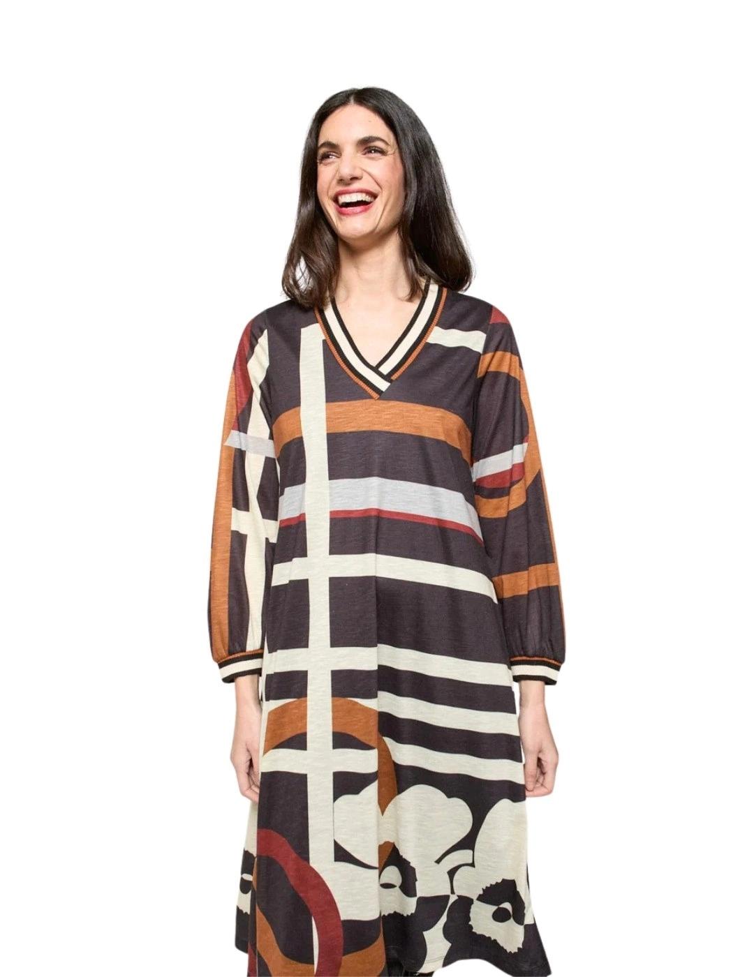 Mercedes De Miguel Vestido Briza Bicolor