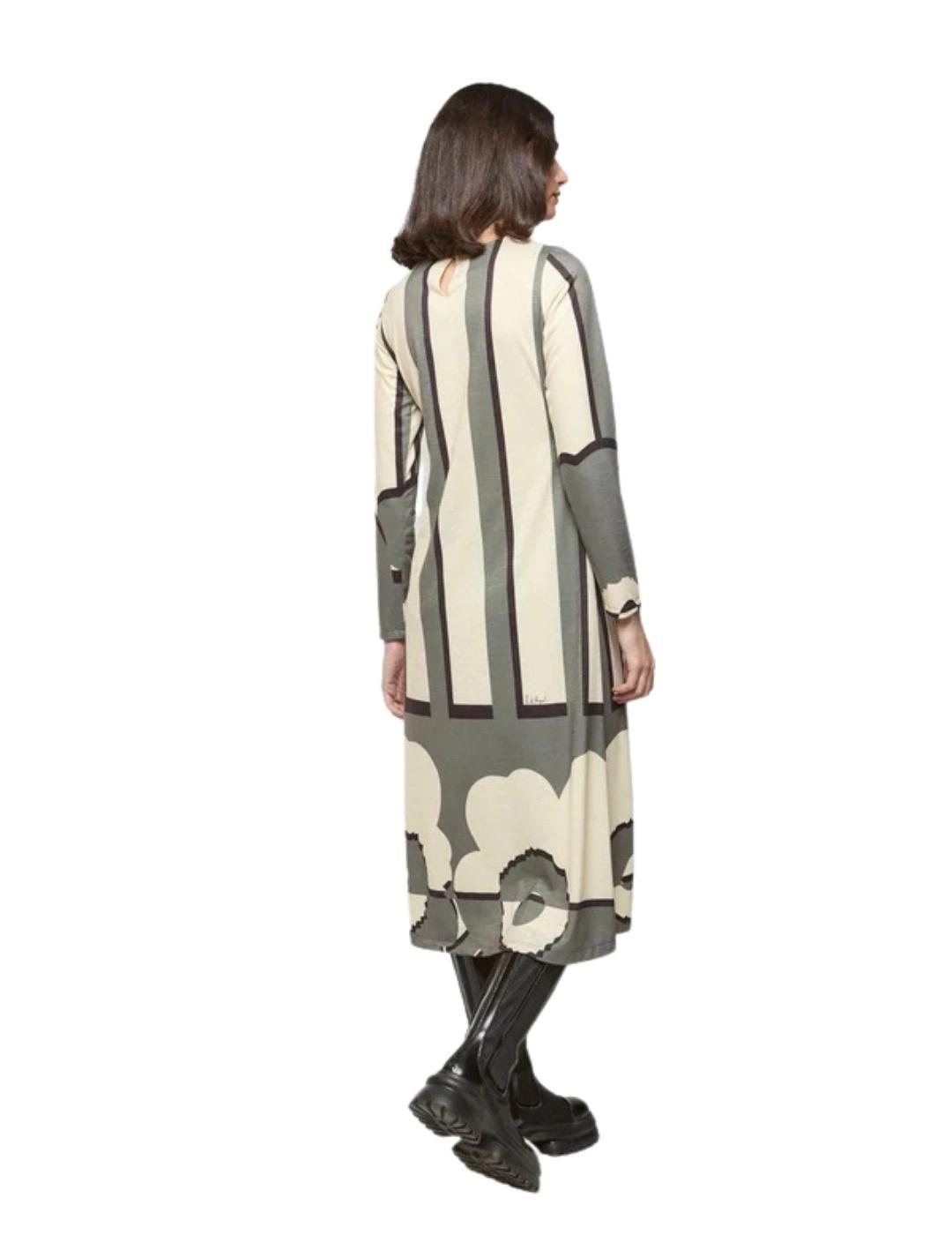 Mercedes De Miguel Vestido Sencillo Briza Bicolor