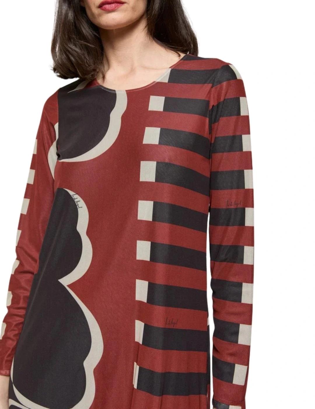 Mercedes De Miguel Vestido Eris Berenjena