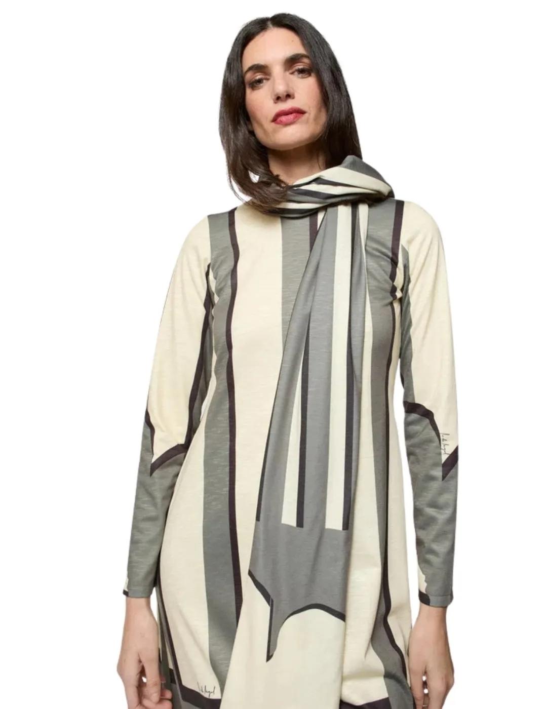 Mercedes De Miguel Echarpe Briza Bicolor