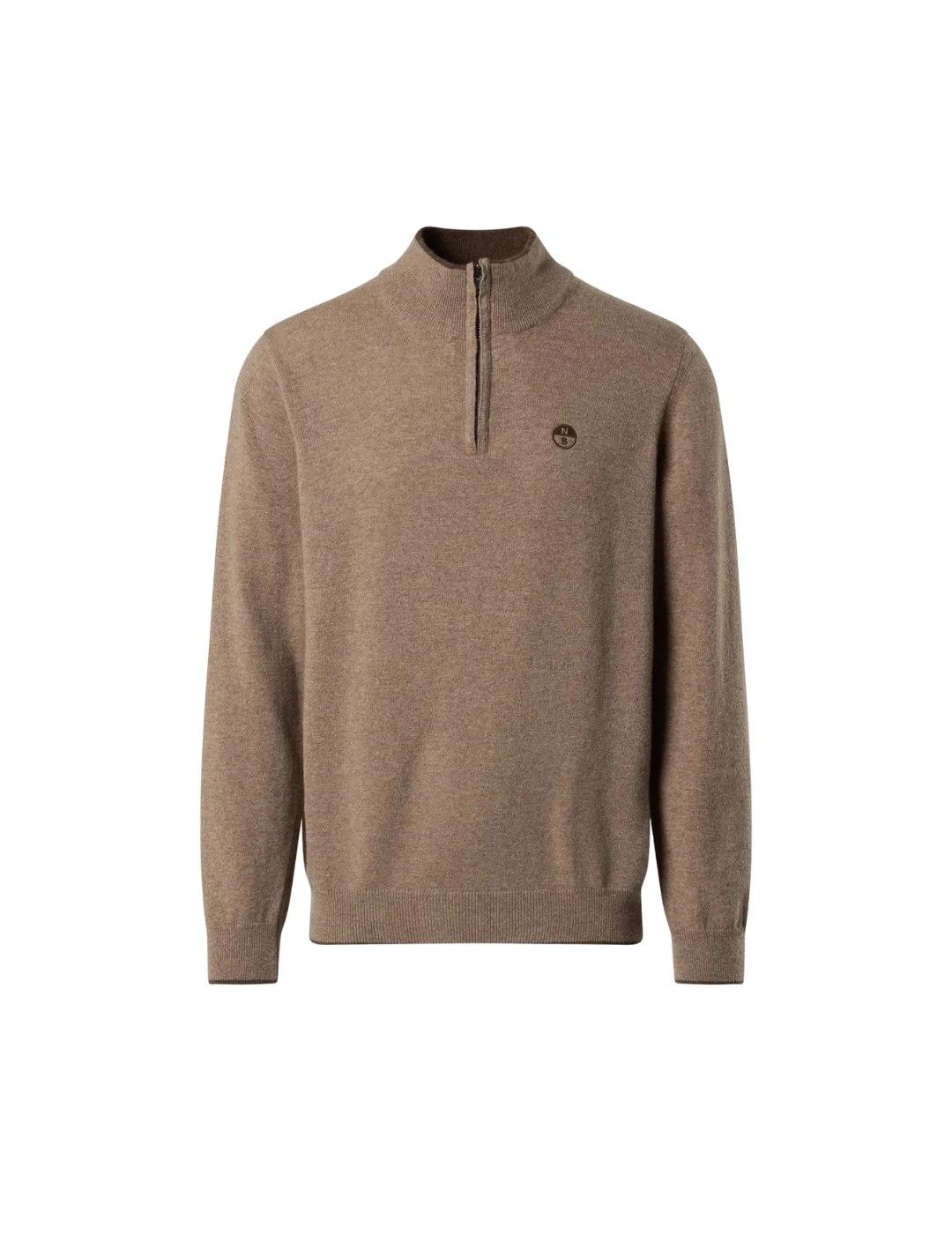 North Sails Jersey media cremallera Beige