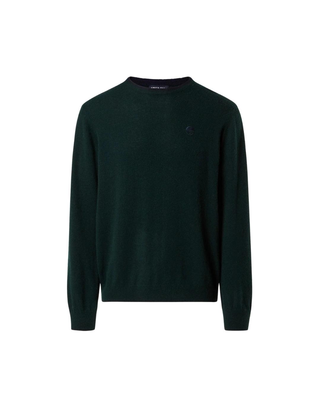 North Sails Jersey cuello redondo y logo Pine