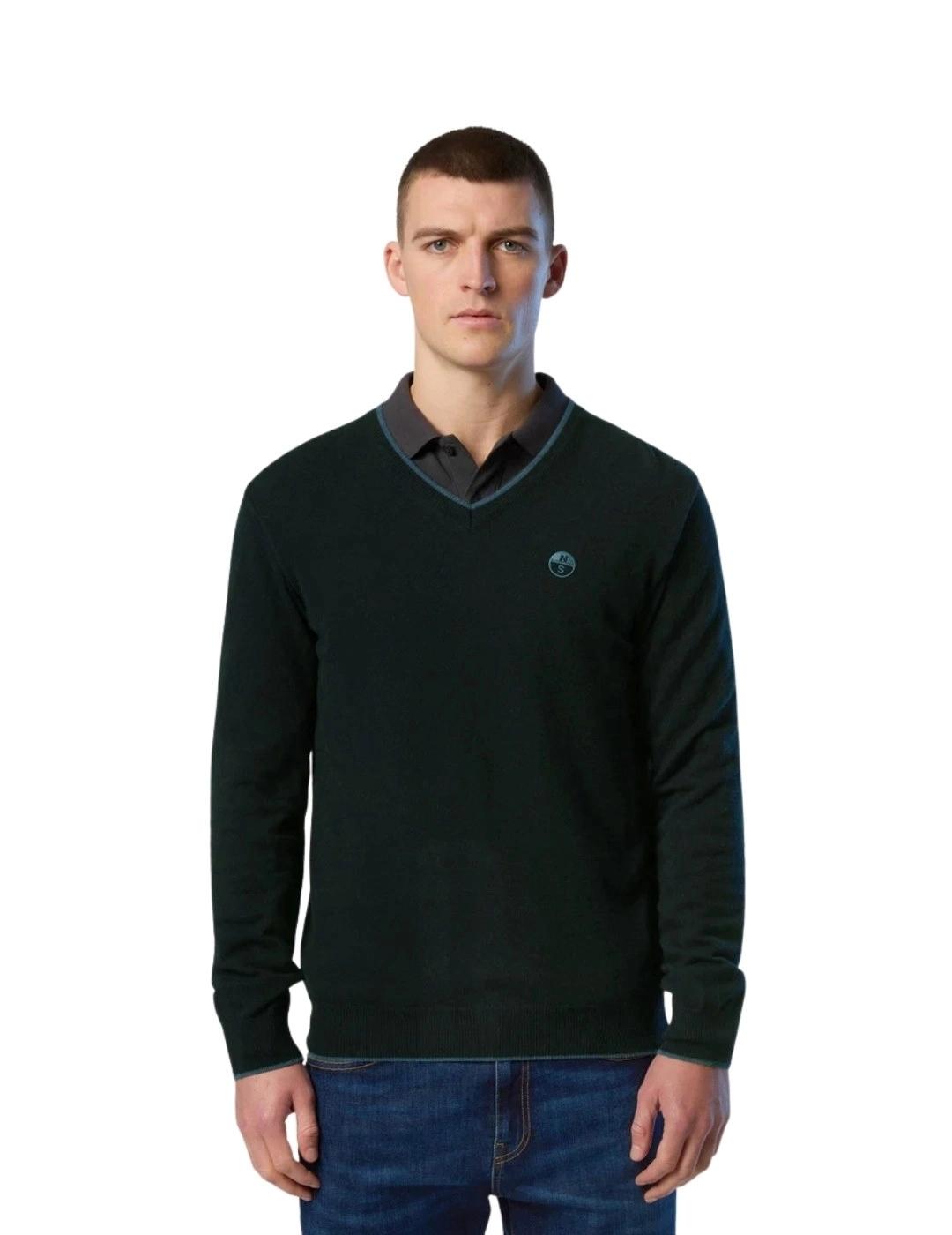 North Sails Jersey cuello pico Pine Grove