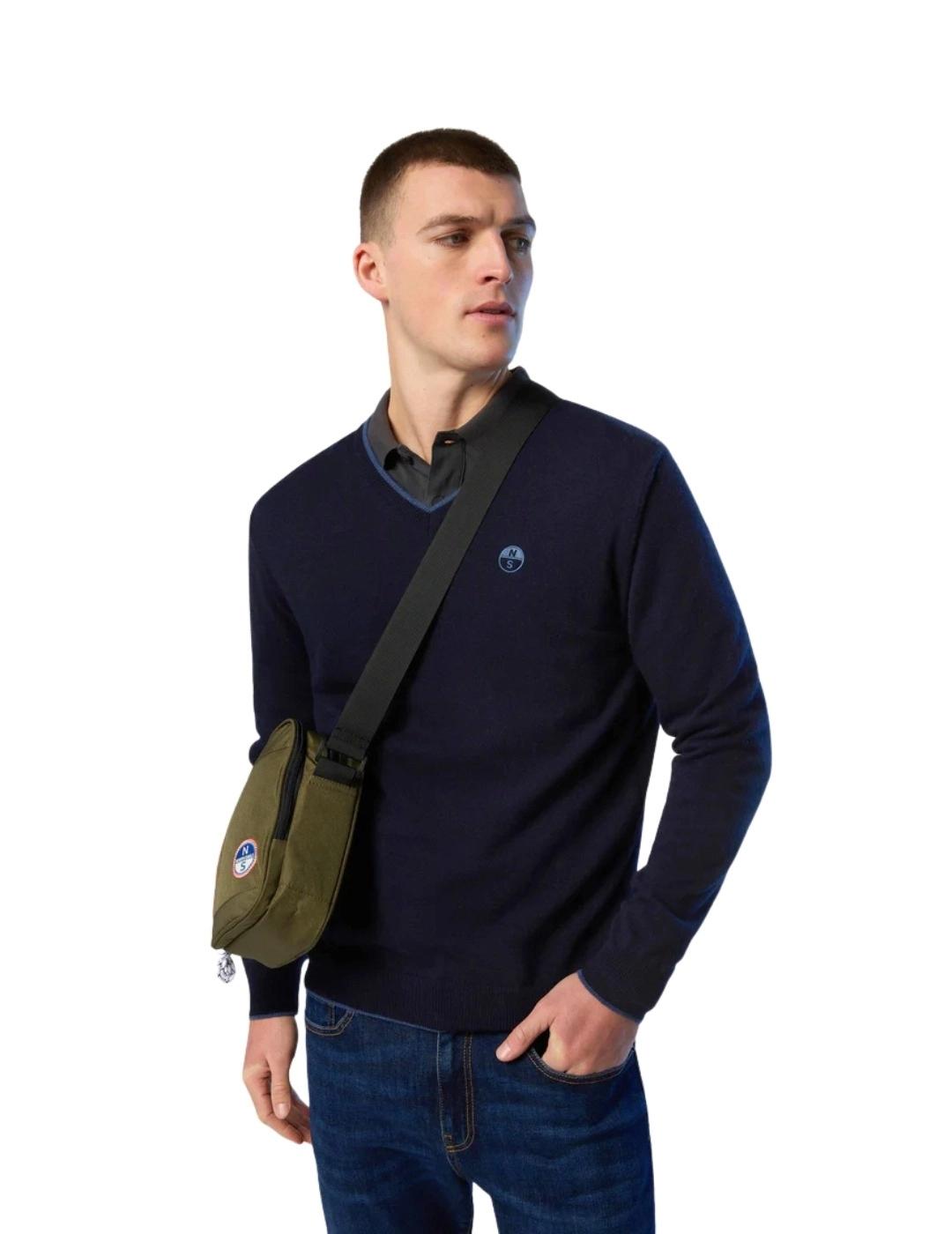 North Sails Jersey cuello pico Navy Blue