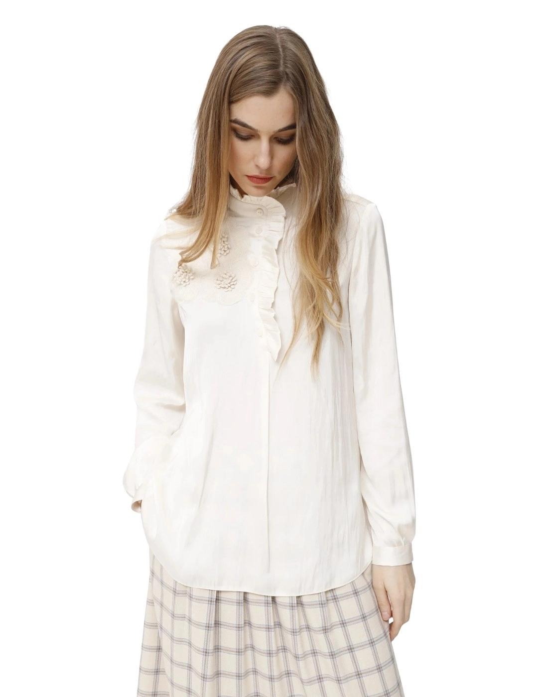 Oky Camisa Ferrat Raso Blanco