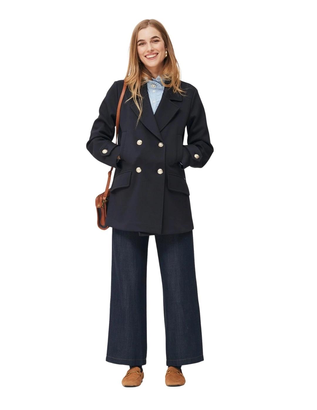 Oky Abrigo Cuarta Sarga doble neopreno Marino