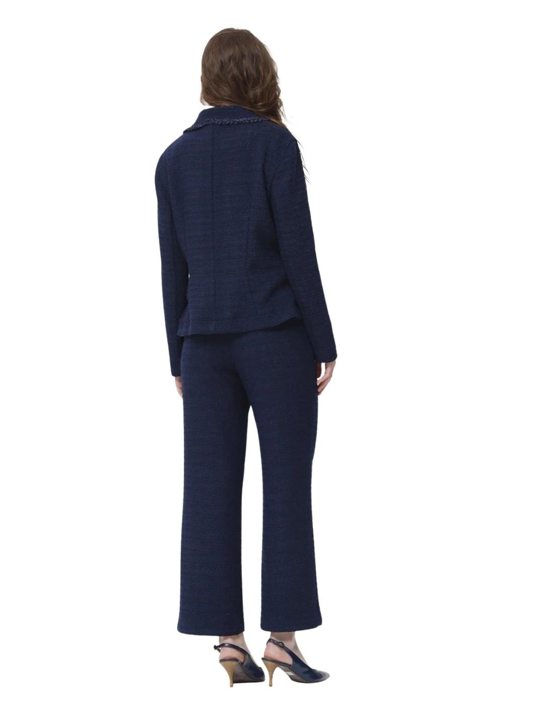 Oky Pantalón Weston Tejido Chanel Marino