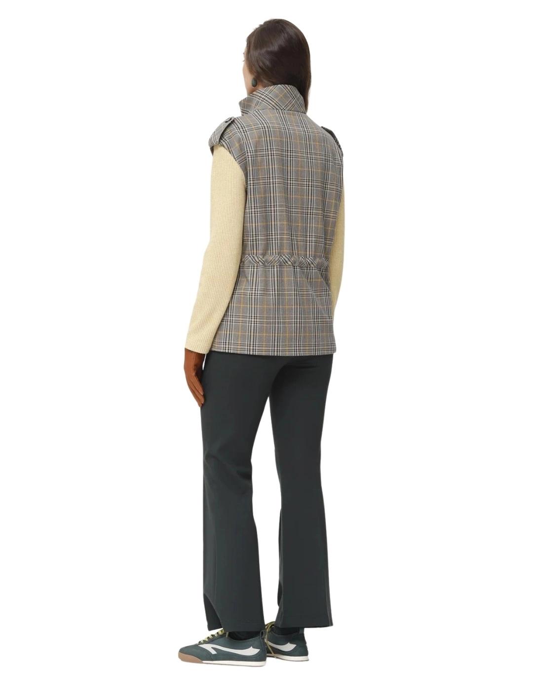 Oky Chaleco Inesa Tejido de cuadros Multicolor