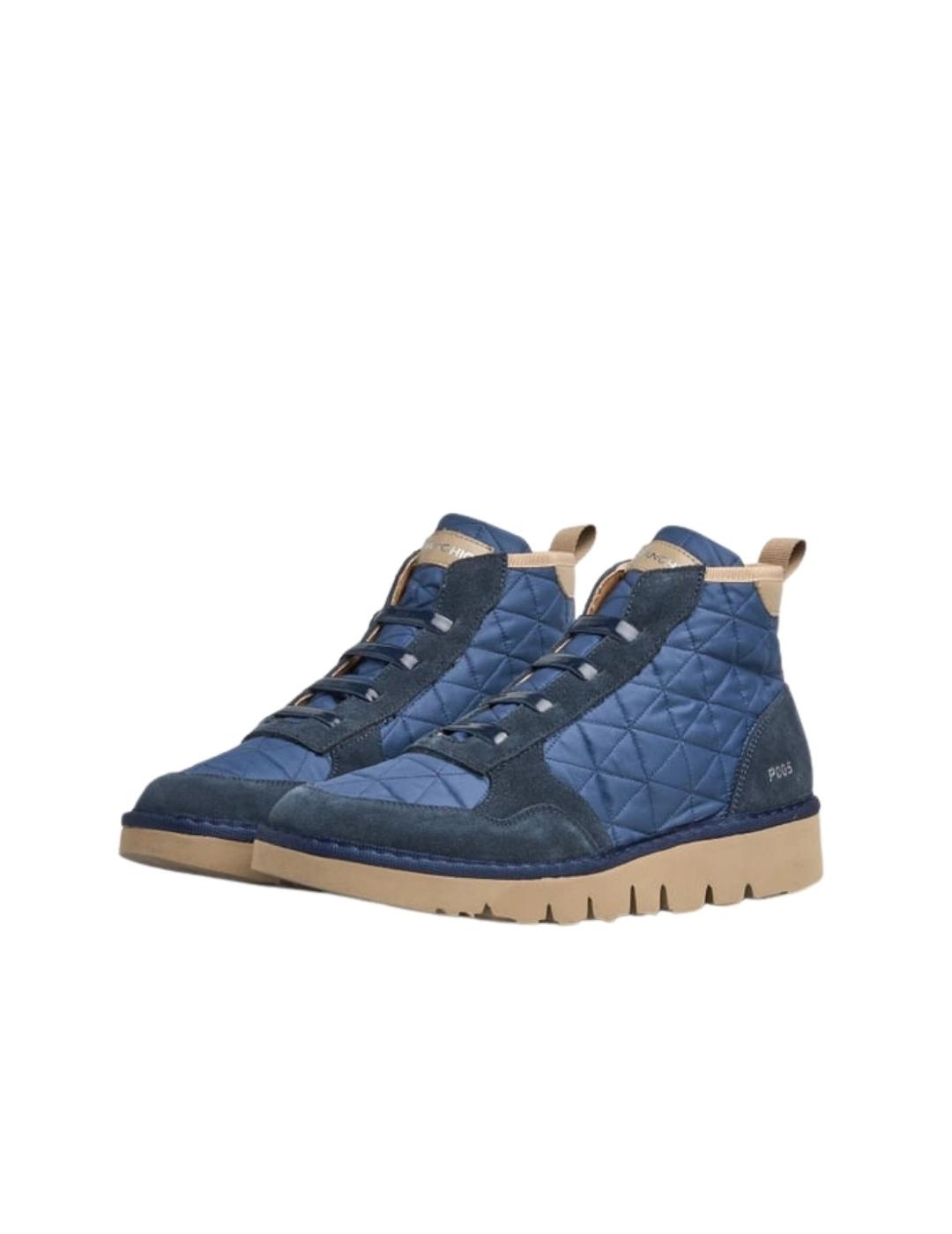 Panchic Botas P005 Quilted Nylon Azul marino