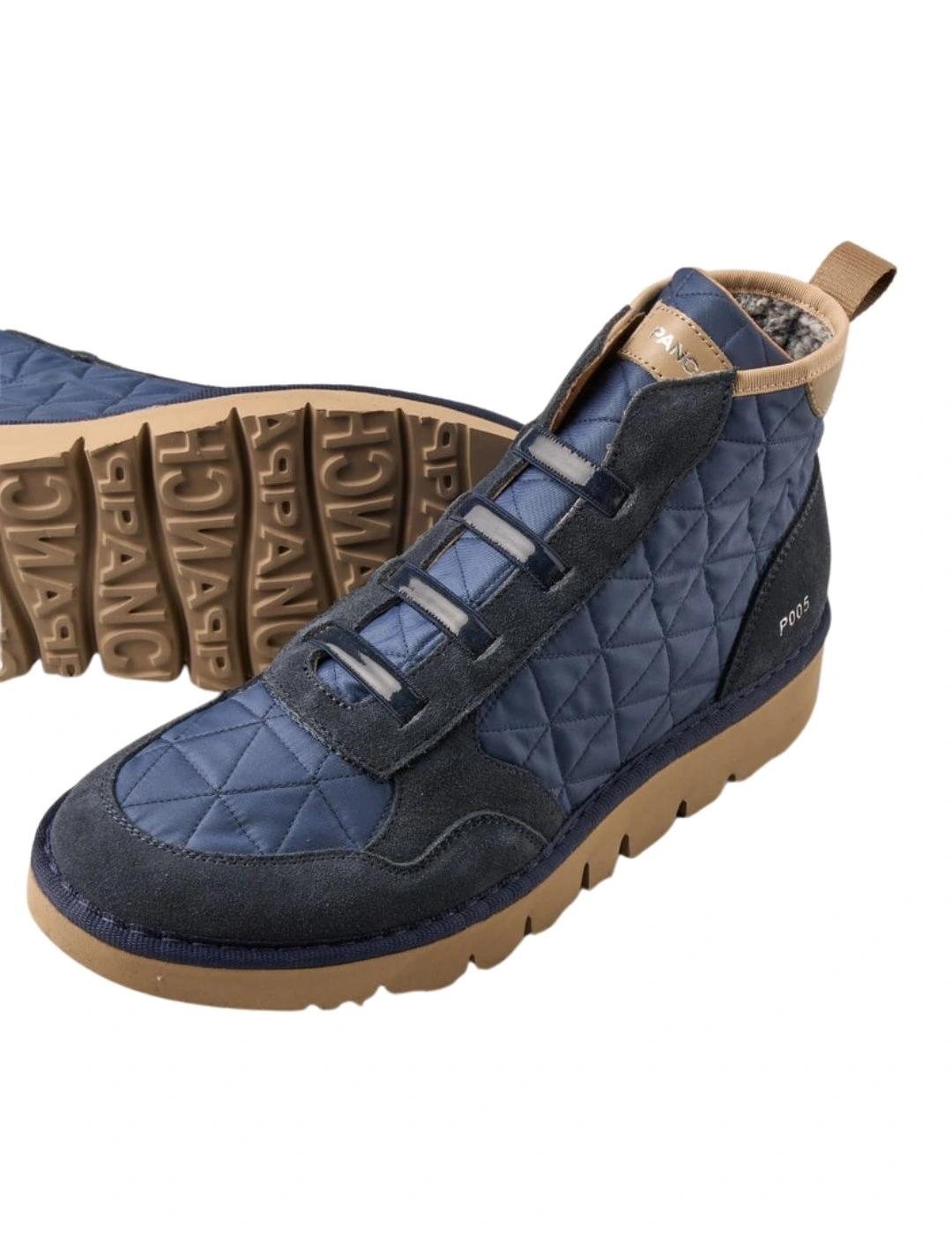 Panchic Botas P005 Quilted Nylon Azul marino