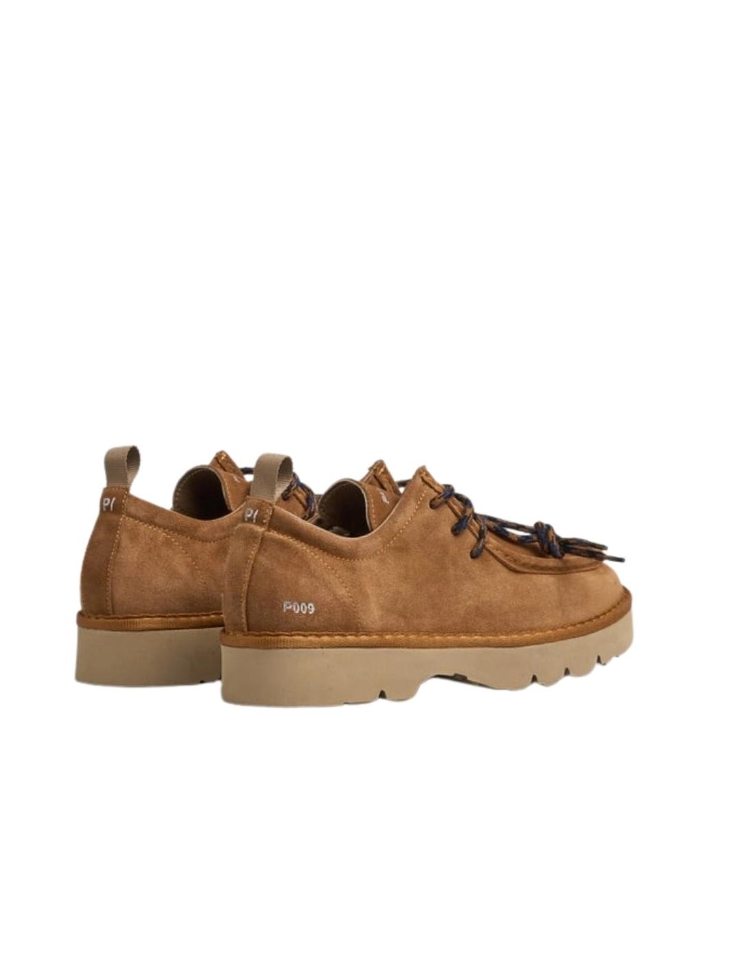 Panchic Zapatos P009 Lace-Up Camel