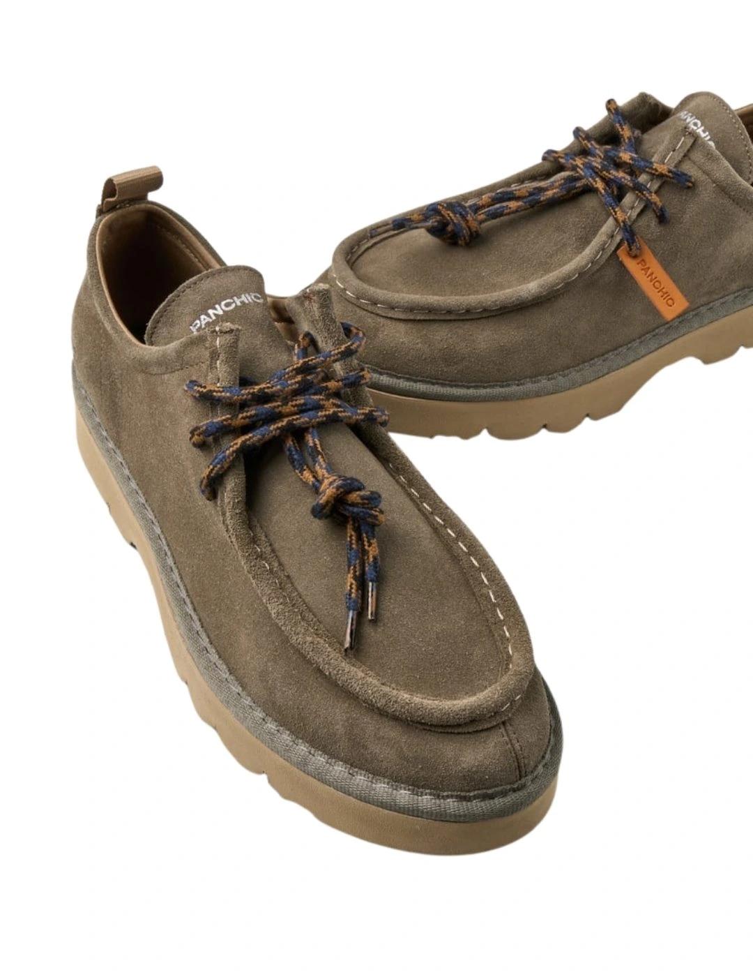 Panchic Zapatos P009 Lace-Up Verde