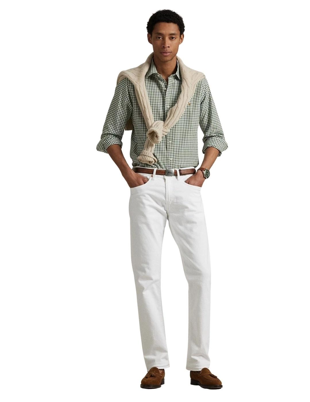 Ralph Lauren Camisa Oxford cuadros Verde