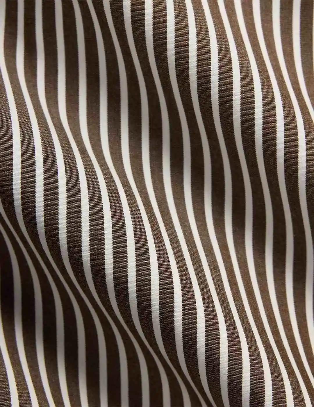 Ralph Lauren Camisa rayas Marrón Custom Fit