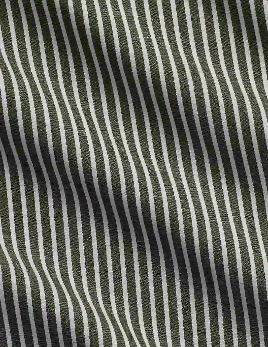 Ralph Lauren Camisa rayas Verde Custom Fit