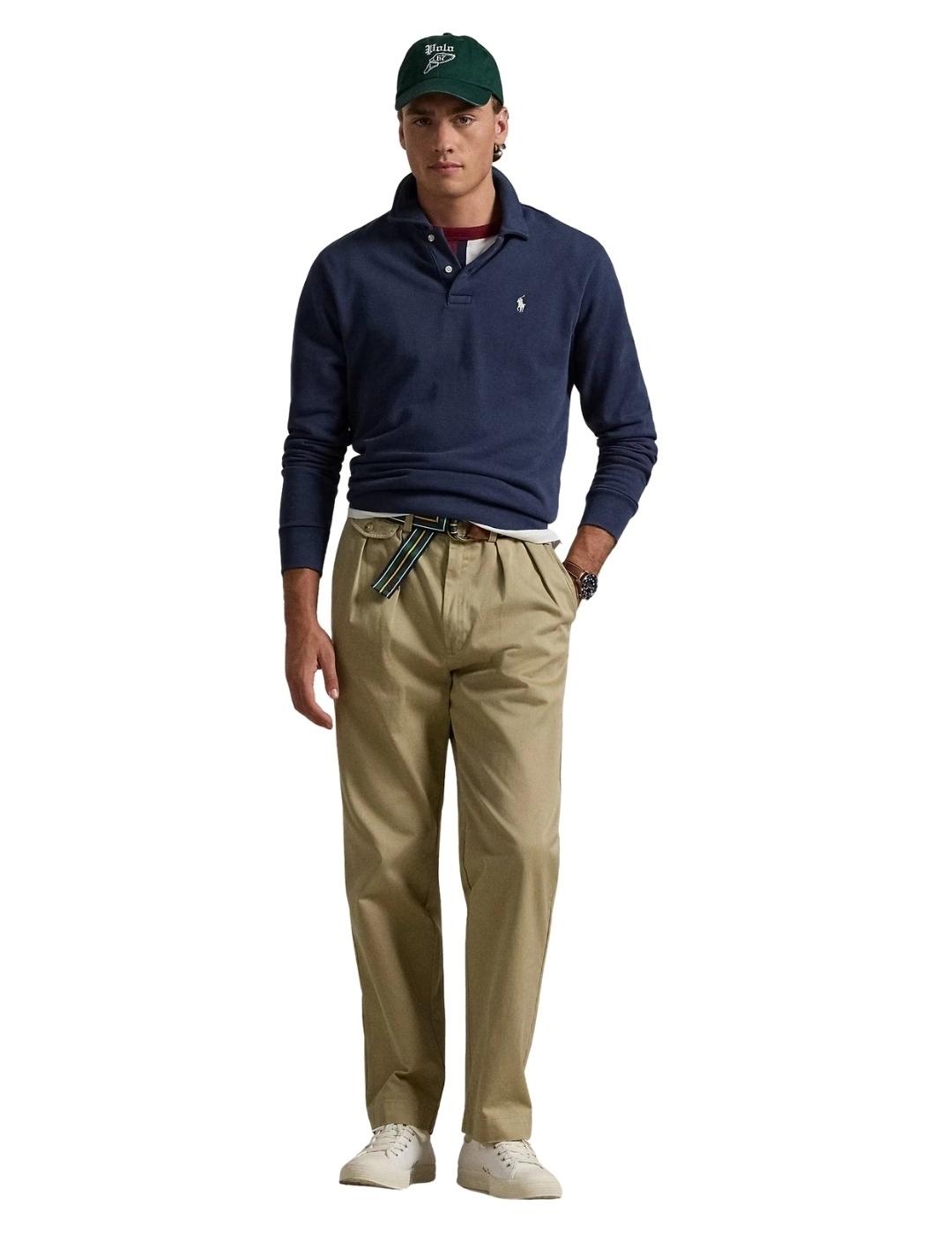 Ralph Lauren Sudadera con cuello de polar Marino