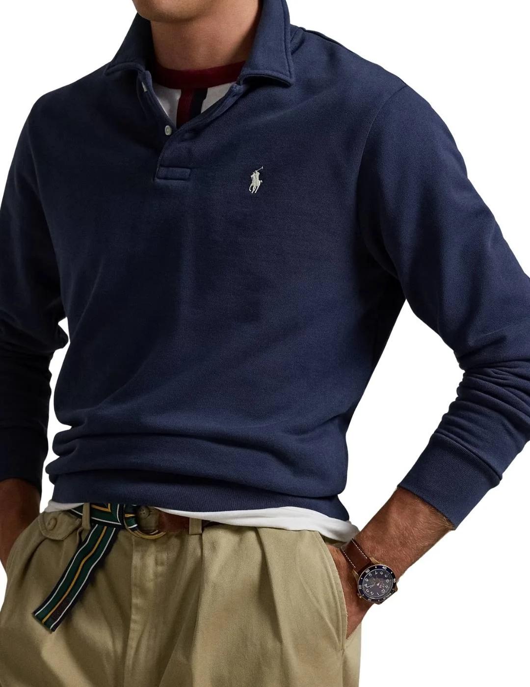 Ralph Lauren Sudadera con cuello de polar Marino