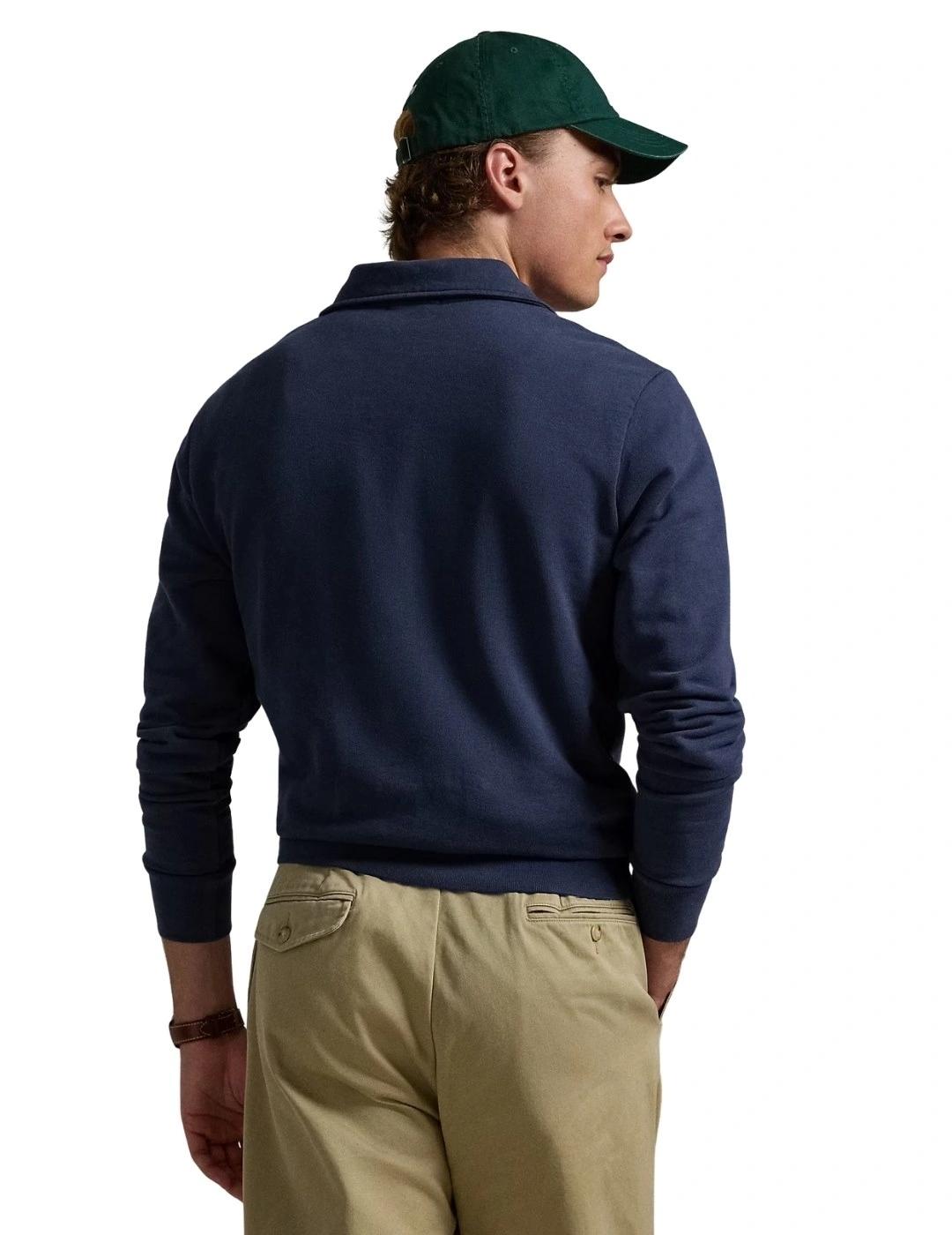 Ralph Lauren Sudadera con cuello de polar Marino