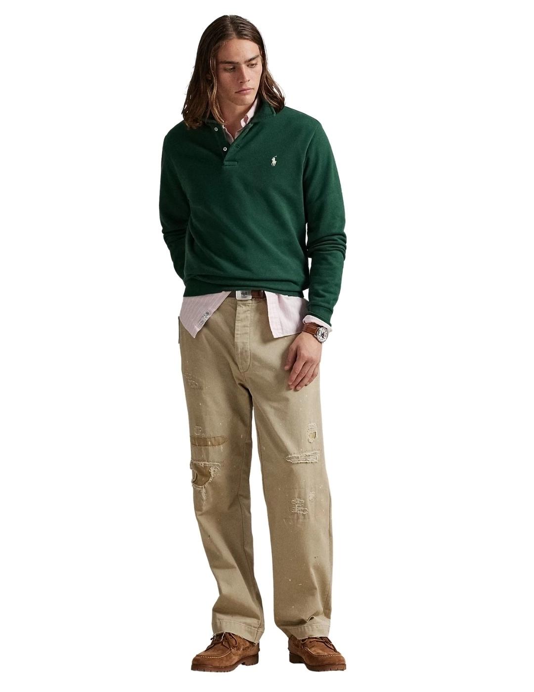 Ralph Lauren Sudadera con cuello de polar Verde