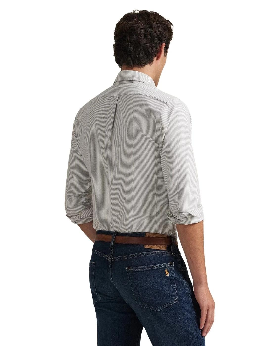 Ralph Lauren Camisa Oxford rayas Custom Fit