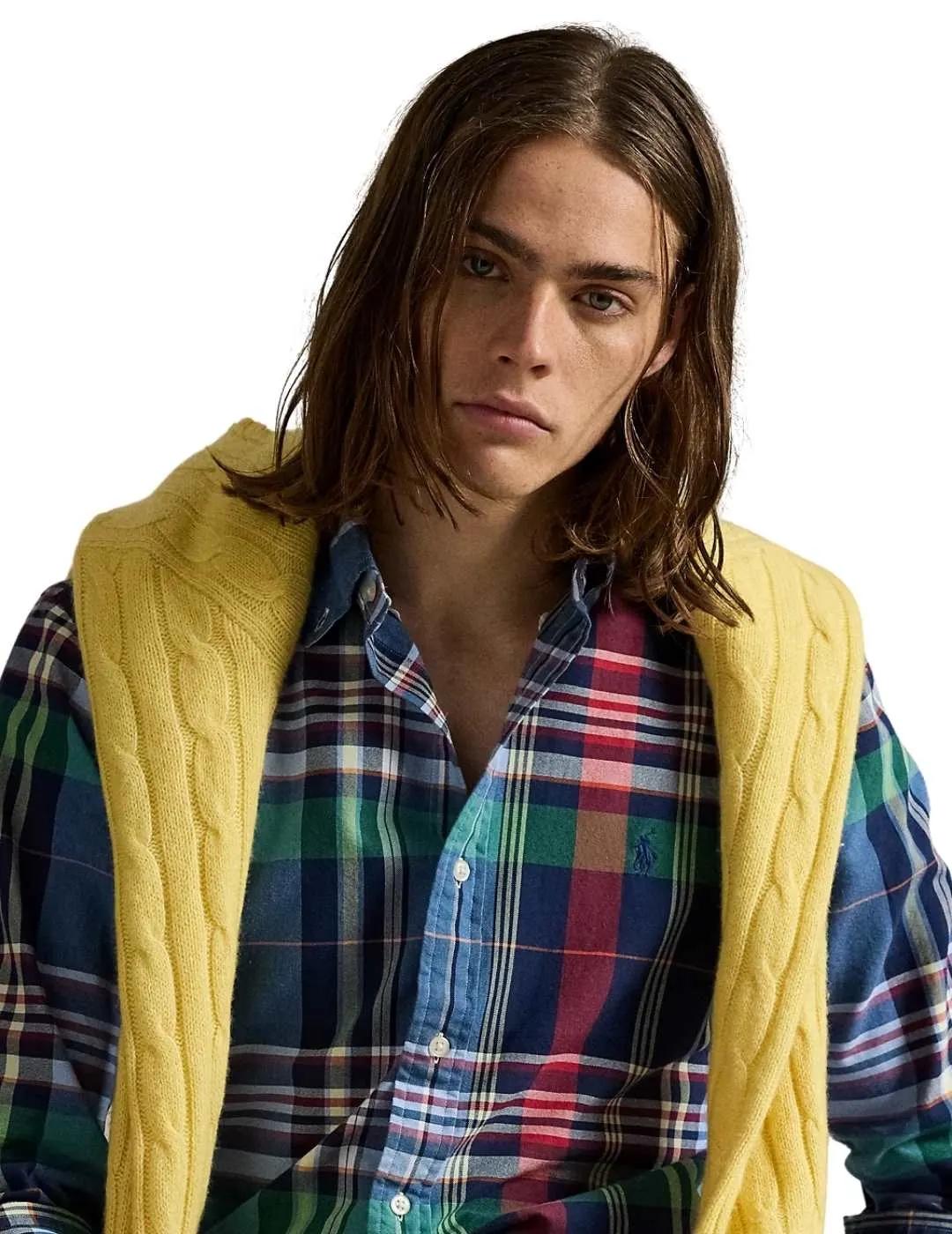 Ralph Lauren Camisa Oxford de cuadros multicolor