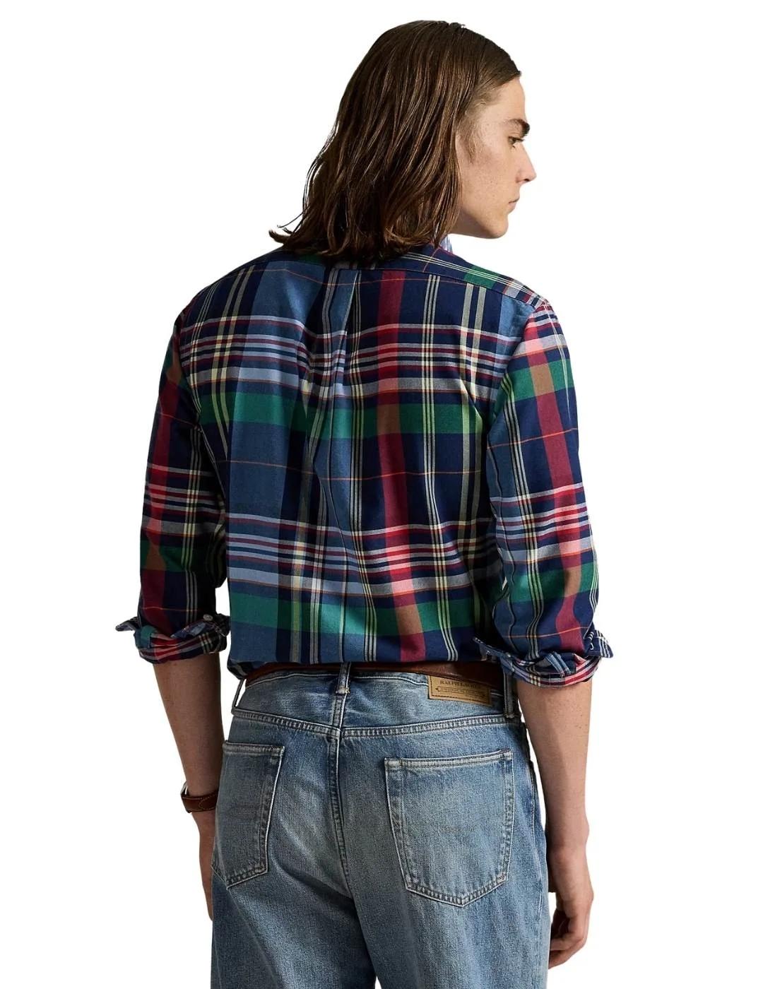 Ralph Lauren Camisa Oxford de cuadros multicolor