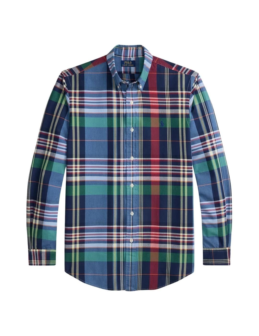 Ralph Lauren Camisa Oxford de cuadros multicolor