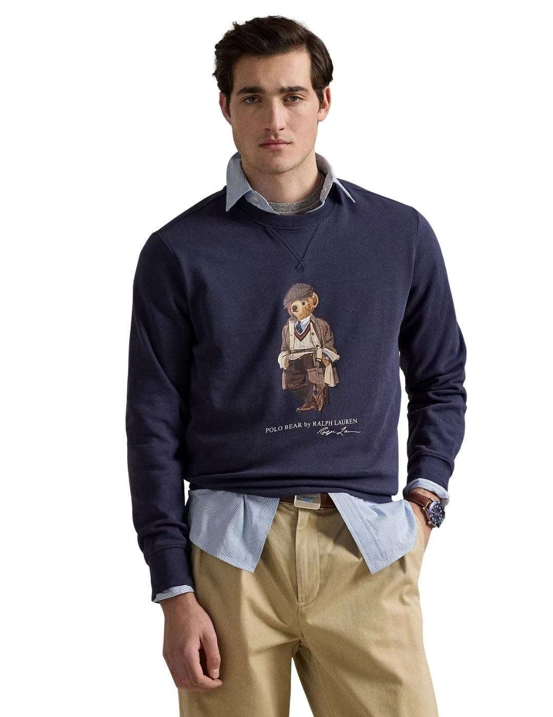 Ralph Lauren Sudadera de felpa Polo Bear Azul