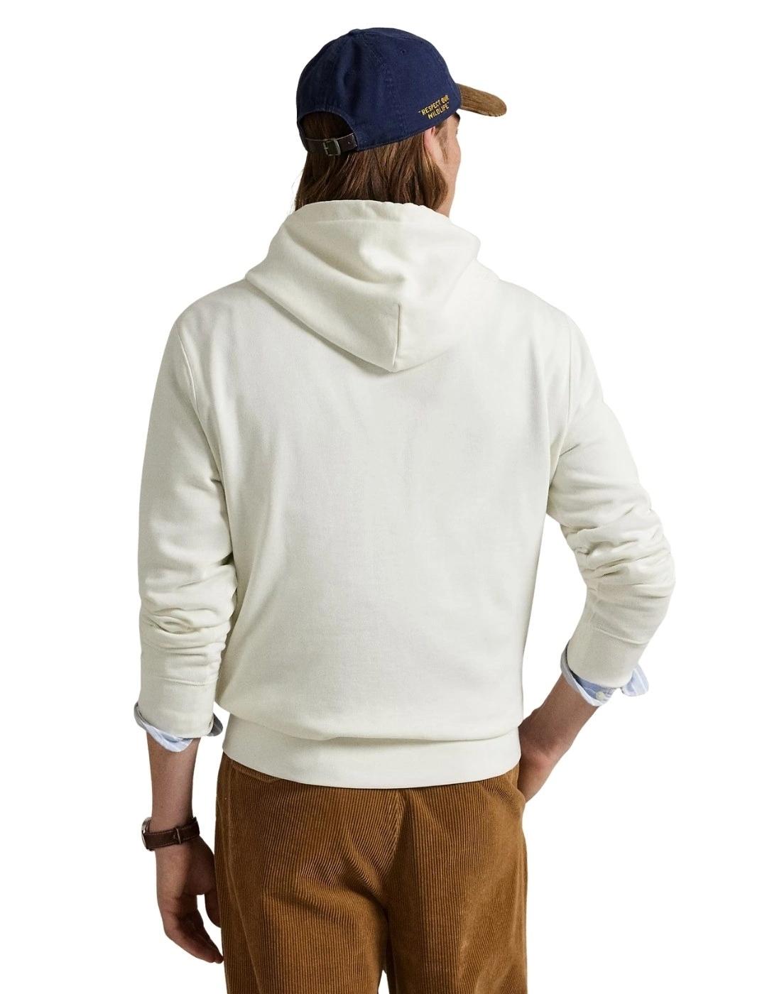 Ralph Lauren Sudadera de felpa Polo Bear Blanca