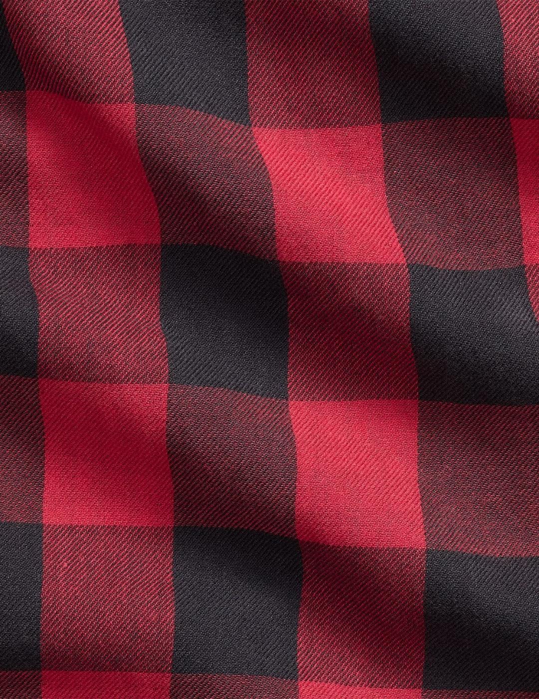 Ralph Lauren Camisa Custom fit de cuadros Roja