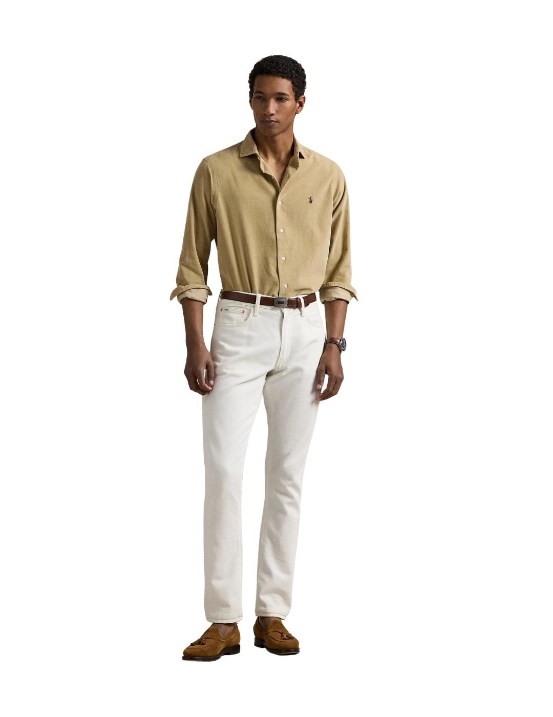 Ralph Lauren Camisa de pana Custom fit Beige