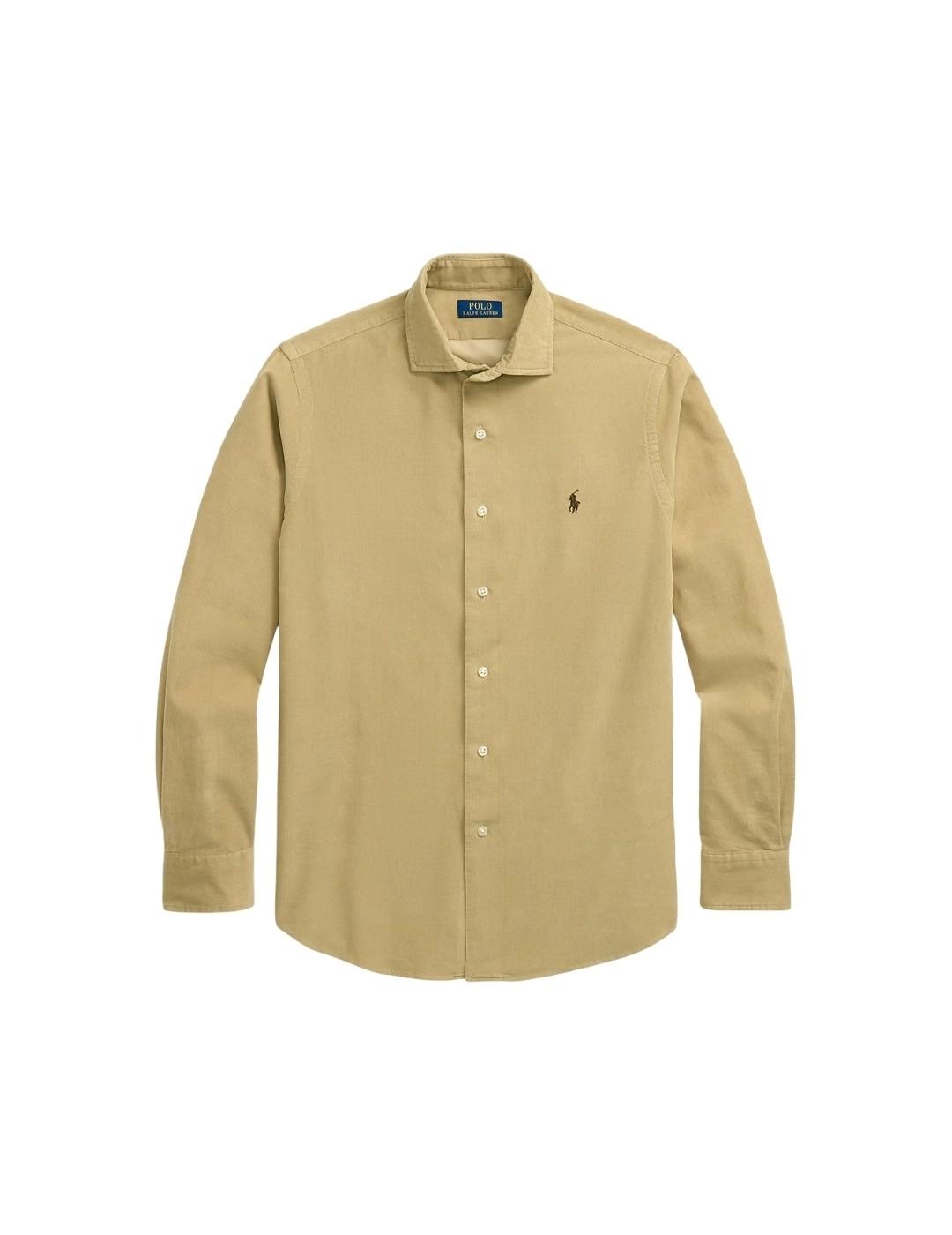 Ralph Lauren Camisa de pana Custom fit Beige
