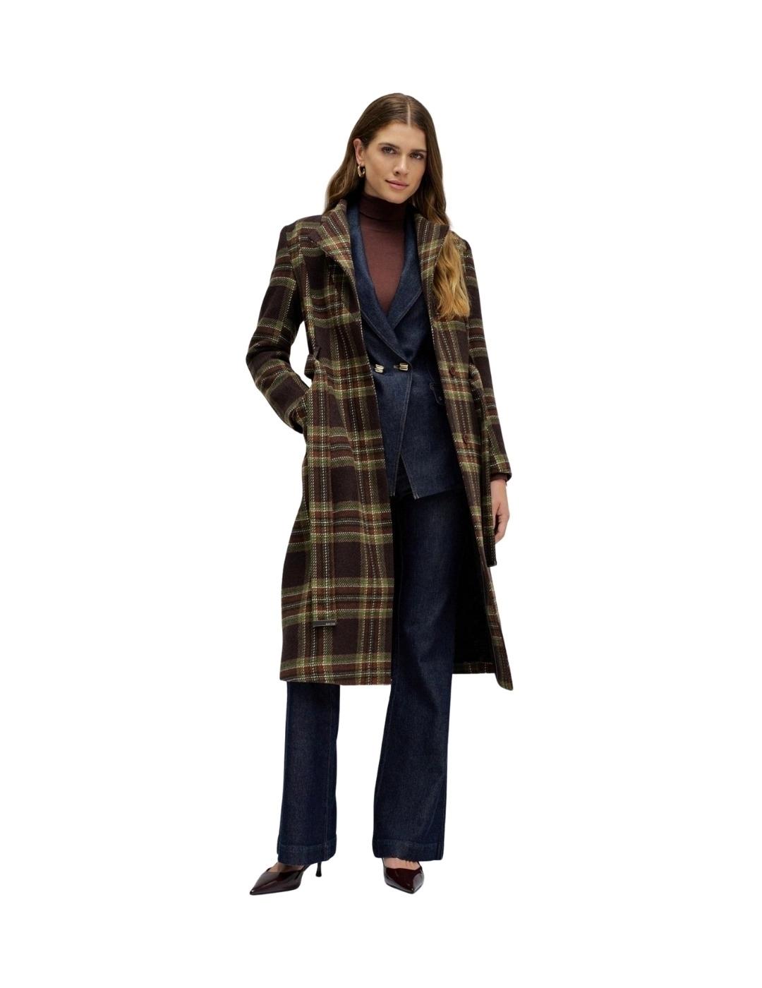 Salsa Abrigo de paño Grace largo con cinturón