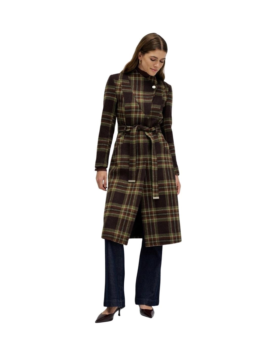 Salsa Abrigo de paño Grace largo con cinturón