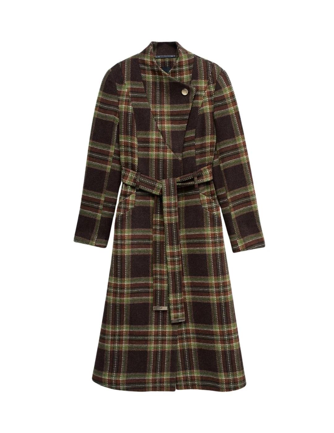 Salsa Abrigo de paño Grace largo con cinturón