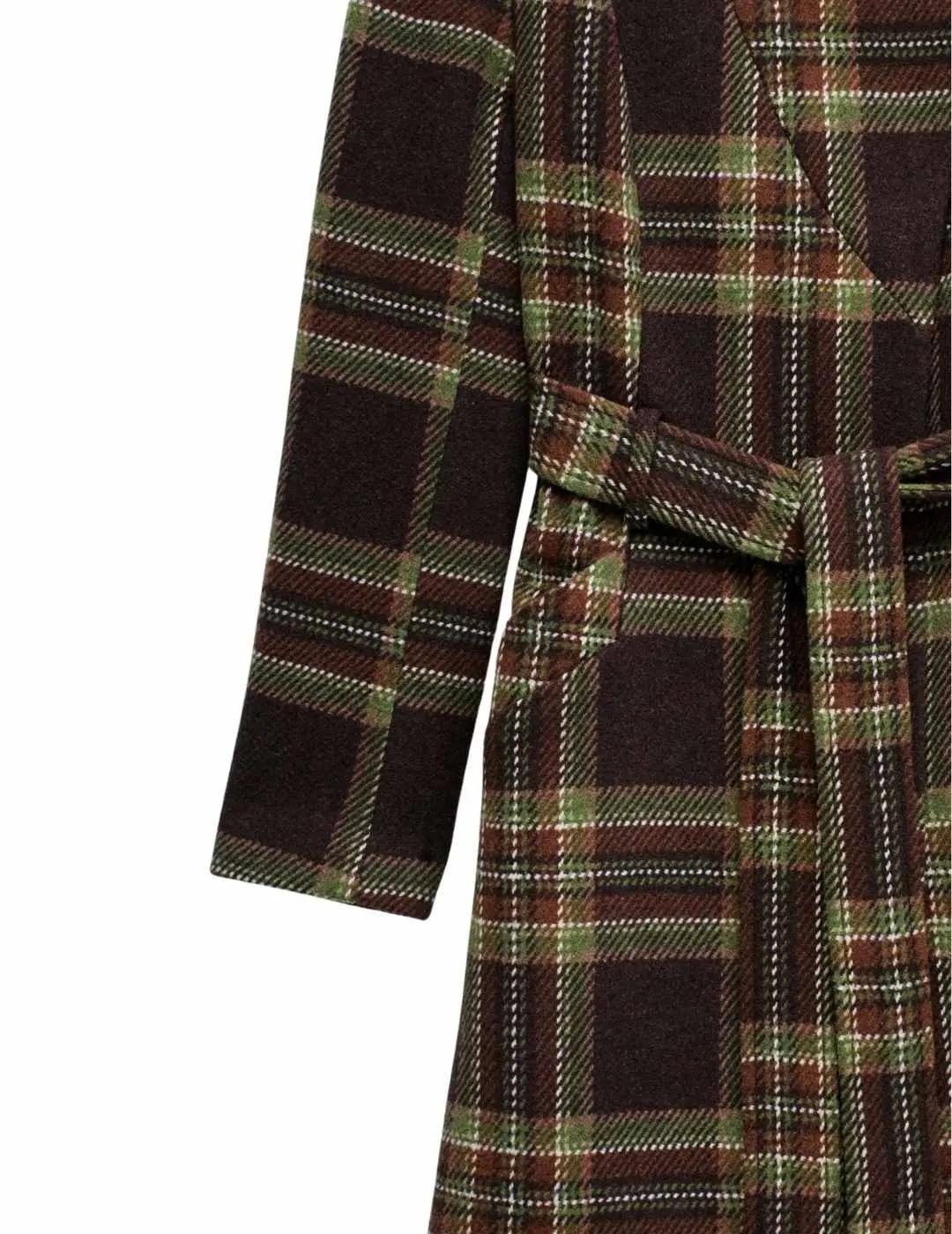 Salsa Abrigo de paño Grace largo con cinturón