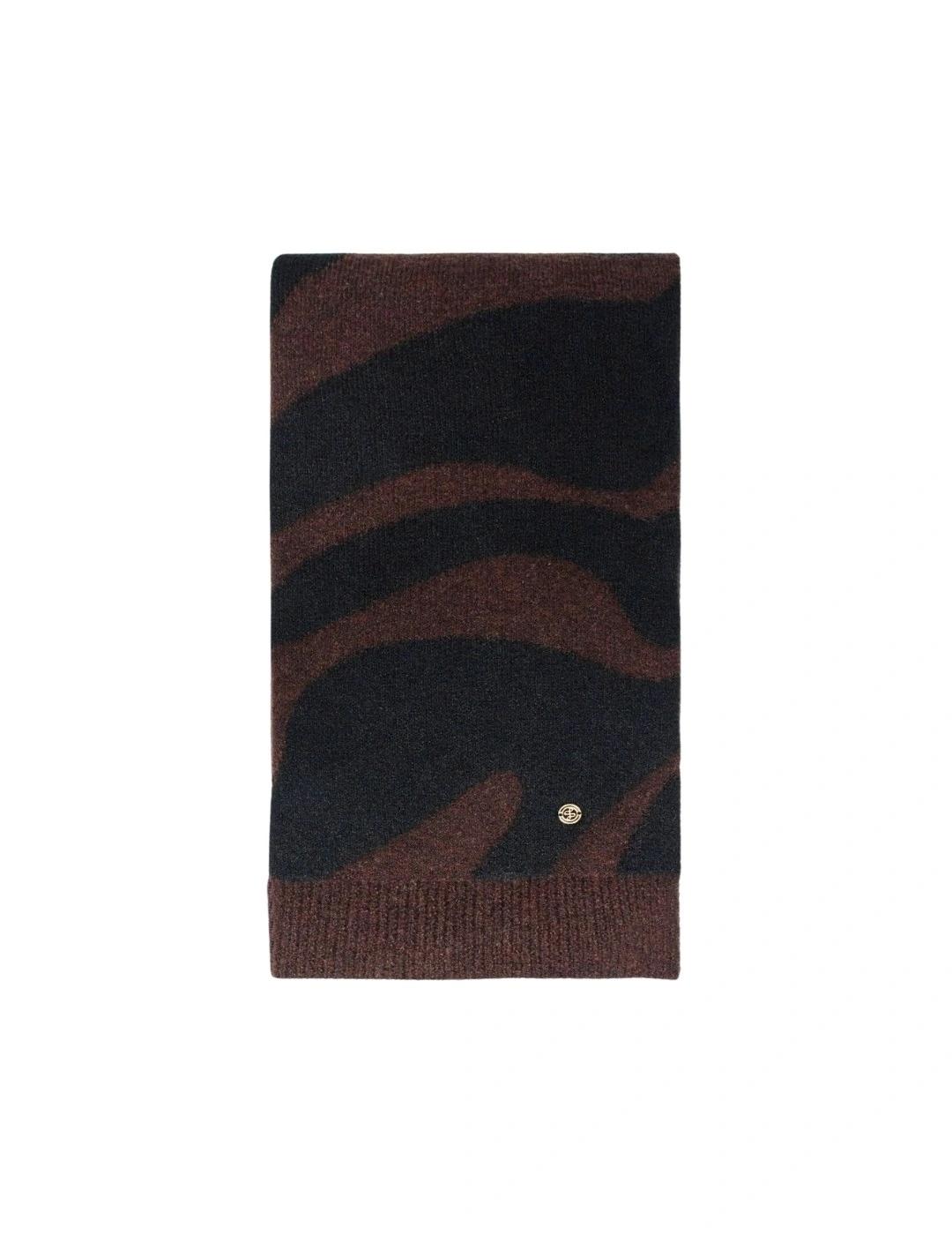 Salsa Bufanda Animal Print Marrón