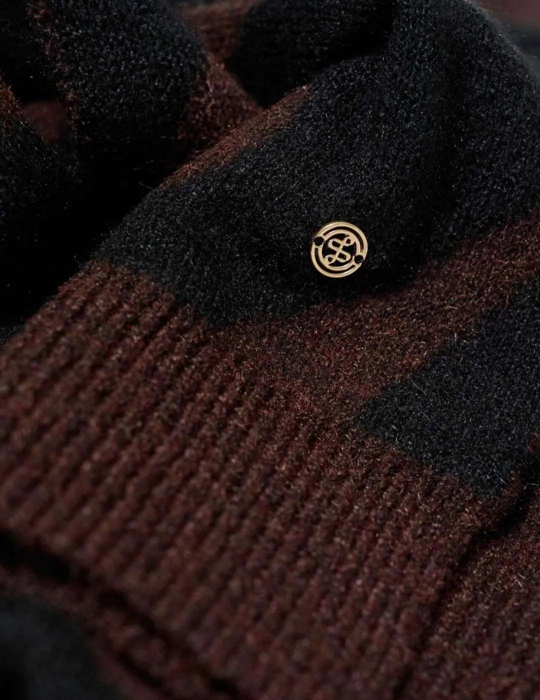 Salsa Bufanda Animal Print Marrón